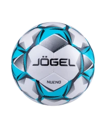 Мяч футбольный JOGEL Nueno №4, белый/голубой/черный