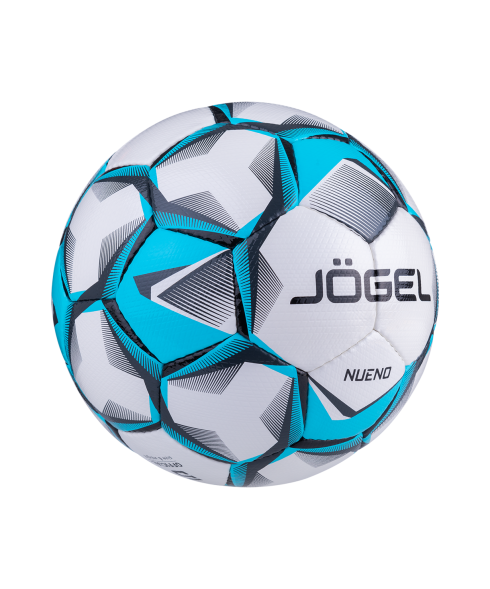 Мяч футбольный JOGEL Nueno №4, белый/голубой/черный
