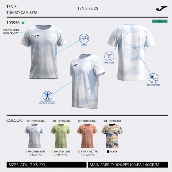 CAMISETA MANGA CORTA CHALLENGE AZUL