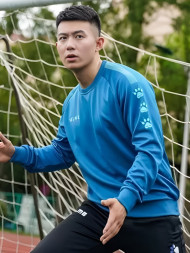 Свитшот KELME Knitted Crew Neck Sweatshirt Light Blue