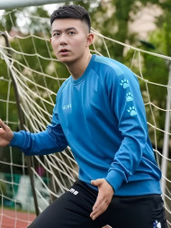 Свитшот KELME Knitted Crew Neck Sweatshirt Light Blue