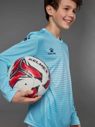Детская футбольная форма KELME Long-Sleeved Football Suit (Light Blue/White)