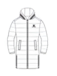 Детский пуховик KELME Girl's Mid-Length Down Jacket White