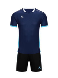 Детская футбольная форма KELME Short Sleeve Football Set Kids Dark Blue