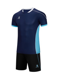 Детская футбольная форма KELME Short Sleeve Football Set Kids Dark Blue