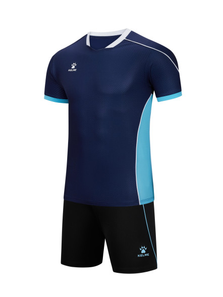 Детская футбольная форма KELME Short Sleeve Football Set Kids Dark Blue