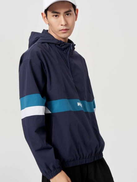 Анорак KELME Woven Half Cardigan Coat Dark Blue