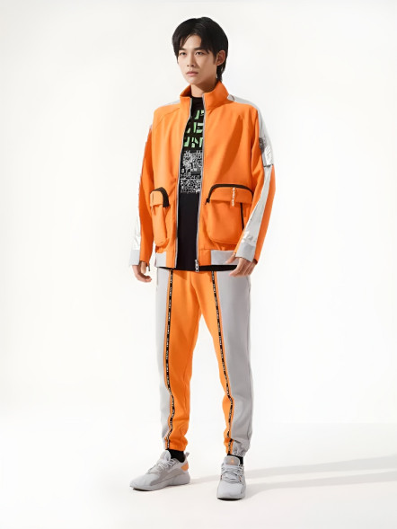 Джоггеры KELME Knitted Trousers (Orange/Grey)