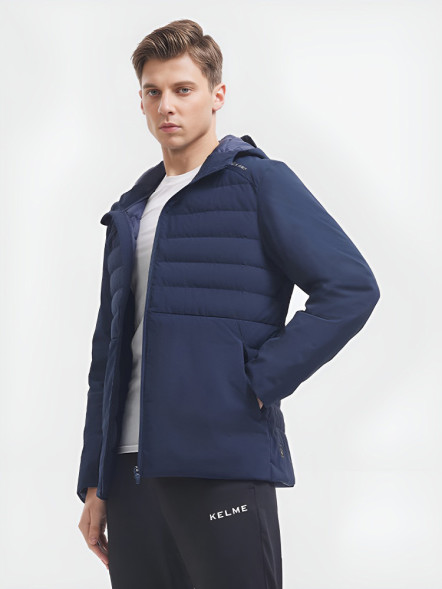Пуховик KELME Light Down Jacket Dark Blue