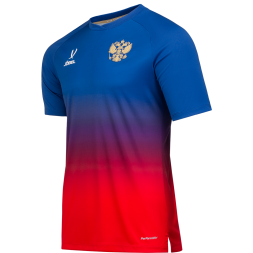 Футболка разминочная JOGEL NATIONAL PerFormDRY Pre-Match Tee, сине-красный