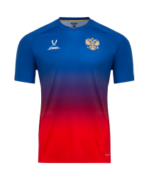Футболка разминочная JOGEL NATIONAL PerFormDRY Pre-Match Tee, сине-красный