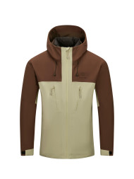Демисезонная куртка KELME Waterproof Jacket (Down Liner) (Khaki/Dark Brown)
