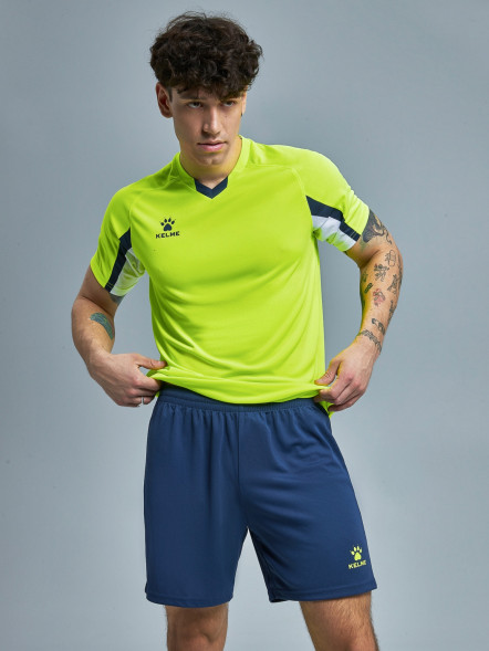 Футбольная форма KELME Short-Sleeved Football Suit (Light Green/Blue)