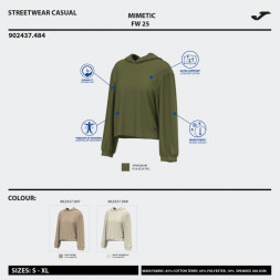SUDADERA CON CAPUCHA MIMETIC MARRÓN