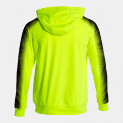 CHAQUETA CON CAPUCHA ELITE XI AMARILLO FLUOR NEGRO