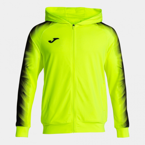 CHAQUETA CON CAPUCHA ELITE XI AMARILLO FLUOR NEGRO