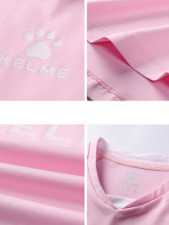 Детская футболка KELME Girls Short Sleeve T-Shirt Light Pink