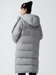 Пуховик KELME Long Down Jacket Grey