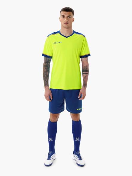 Футбольная форма KELME Football Suit (Light Green/Blue)
