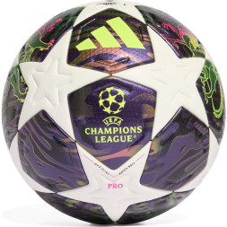 Мяч футб. ADIDAS UCL Finale PRO, JX9077,р.5, 32п, FIFA Quality PRO, ПУ, термосш, бело-фиолет