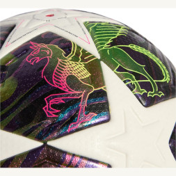 Мяч футб. ADIDAS UCL Finale PRO, JX9077,р.5, 32п, FIFA Quality PRO, ПУ, термосш, бело-фиолет