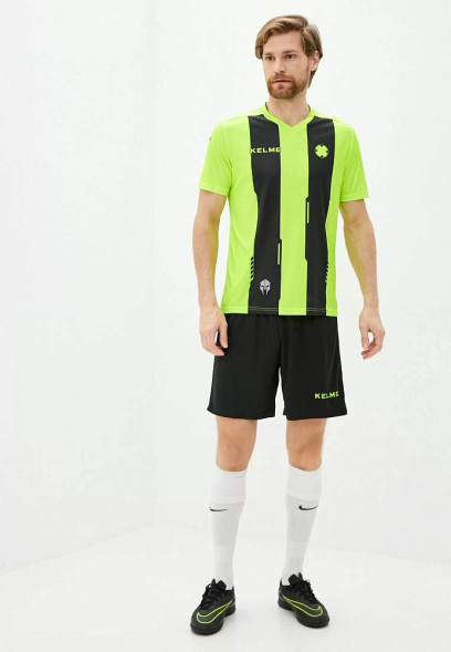 Футбольная форма KELME S/S Football Set (Light Green/Black)