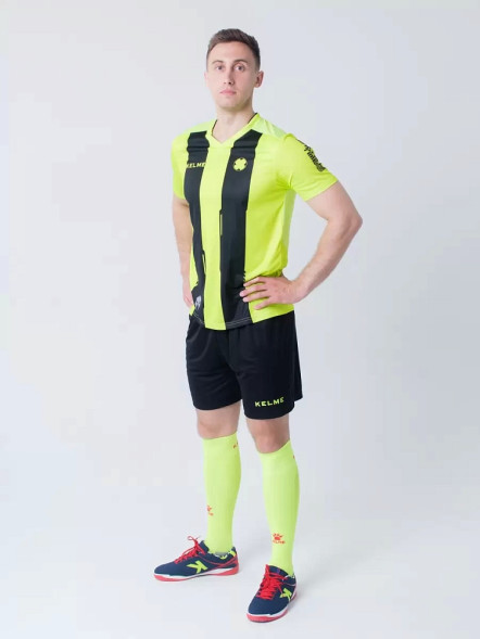 Футбольная форма KELME S/S Football Set (Light Green/Black)