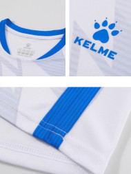 Футбольная форма KELME Short-Sleeved Football Suit (White/Blue)