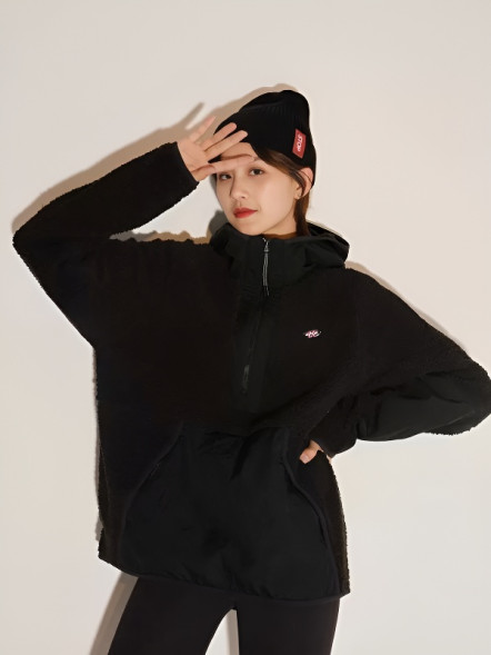 Худи KELME Half Cardigan Sweater Black