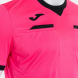 Футболка судейская JOMA CAMISETA MANGA CORTA REFEREE ROSA FLUOR NEGRO