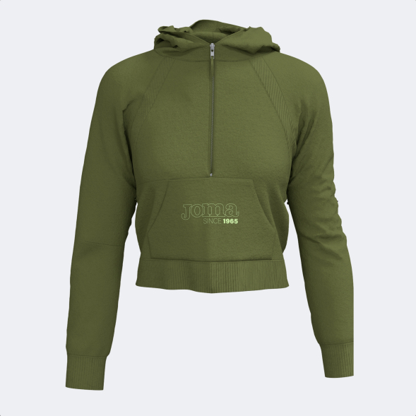 SUDADERA CON CAPUCHA MIMETIC VERDE