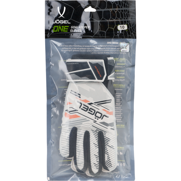 Перчатки вратарские JOGEL Magnum AL3 Flat, белый