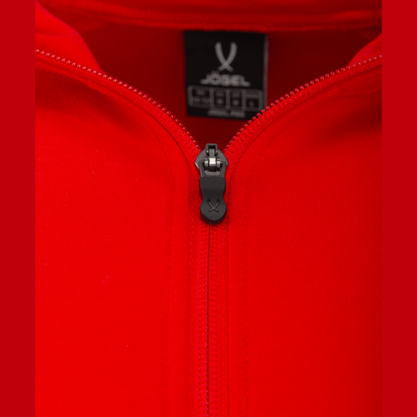 Худи на молнии JOGEL ESSENTIAL Athlete Hooded FZ Jacket, красный