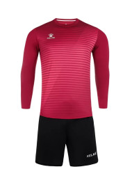 Детская футбольная форма KELME Long-Sleeved Football Suit (Burgundy/Black)