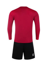 Детская футбольная форма KELME Long-Sleeved Football Suit (Burgundy/Black)