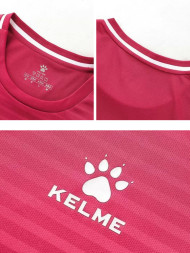 Детская футбольная форма KELME Long-Sleeved Football Suit (Burgundy/Black)