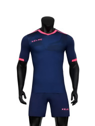 Детская футбольная форма KELME Short Sleeve Football Set Kids Dark Blue