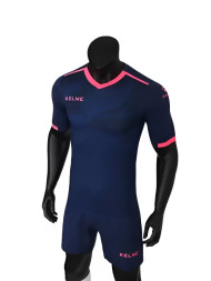 Детская футбольная форма KELME Short Sleeve Football Set Kids Dark Blue