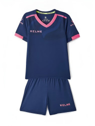 Детская футбольная форма KELME Short Sleeve Football Set Kids Dark Blue