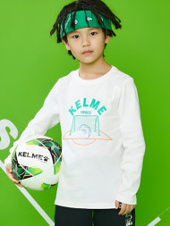 Детский лонгслив KELME Long Sleeve T-Shirt White