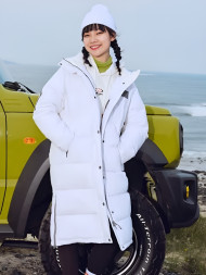 Пуховик KELME Long Down Jacket White