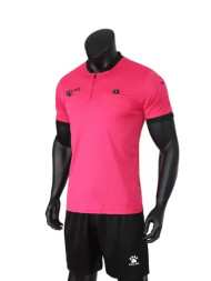 Судейская форма KELME Short Sleeve Refree Set (Pink/Black)