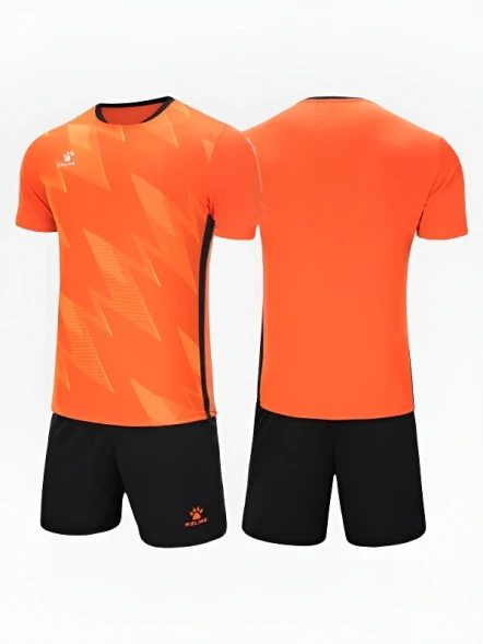 Футбольная форма KELME Short-Sleeved Football Suit (Orange/Black)