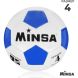 Мяч футбольный MINSA, PVC, машинная сшивка, 32 панели, р. 4
