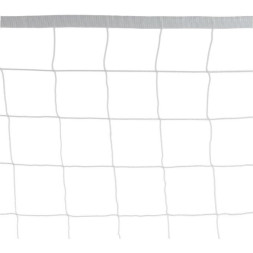 Сетка для волейбола 1 х 9,5 м, нить 2,2 мм, ячейки 100 х 100 мм, цвет белый