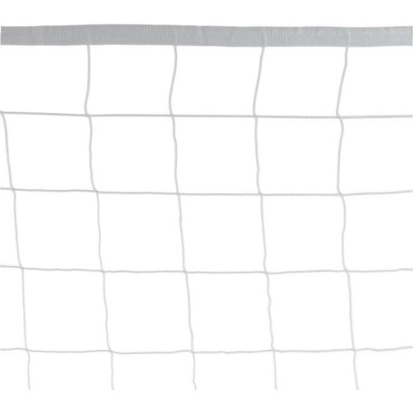 Сетка для волейбола 1 х 9,5 м, нить 2,2 мм, ячейки 100 х 100 мм, цвет белый