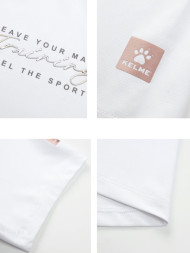 Футболка KELME Round Neck Short Sleeve T-Shirt White