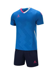 Футбольная форма KELME Short-Sleeved Football Suit (Blue/Dark Blue)