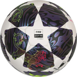 Мяч футзал. ADIDAS UCL Pro Sala JX9102, р.4, FIFA Quality Pro, 32п, ПУ, руч.сш, бело-фиолетовый