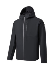 Демисезонная куртка KELME Hooded Fleece-lined Knit Cardigan Black